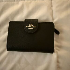 Coach Black Leather Wallet